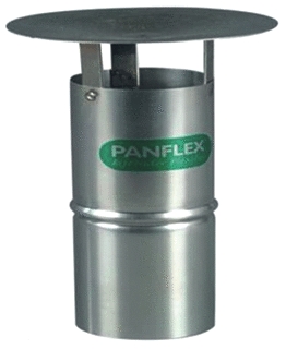 Panflex inox RVS regenkap 90mm