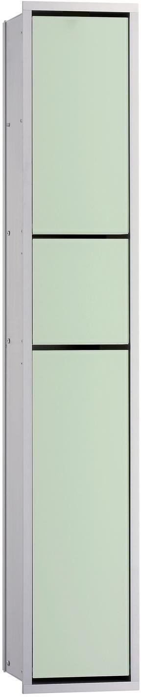 Emco Asis toiletmodule inbouw z. slot aluminium/wit